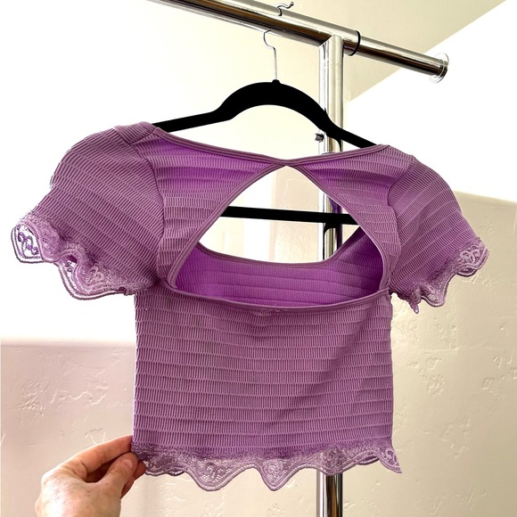 Lilac purple crop top - Picture 5 of 10